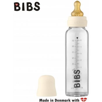 Bibs Baby Bottle skleněná láhev Ivory 225 ml