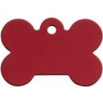 Psí známka Kost malá červená 28x18 mm – Hledejceny.cz