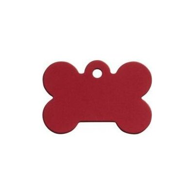 Psí známka Kost malá červená 28x18 mm – Hledejceny.cz