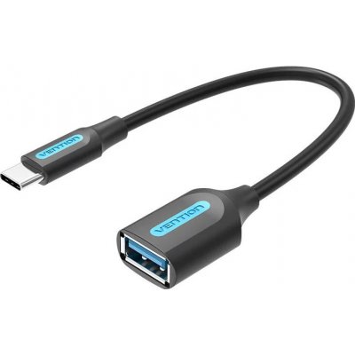 Vention CCVBB USB-C 3.1 Male to USB-A Female OTG, 0,15m, černý – Zboží Mobilmania
