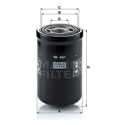 MANN FILTER Filtr hydrauliky WH 945/1 – Hledejceny.cz