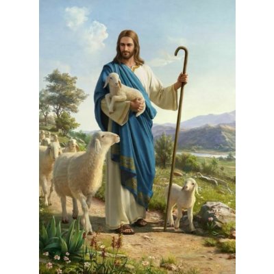 Norimpex diamantové malování Ježíš s ovečkami 30 x 40cm – Sleviste.cz
