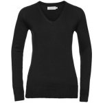 Russell Collection svetr V neck Russell Collection 710F černá – Zboží Dáma
