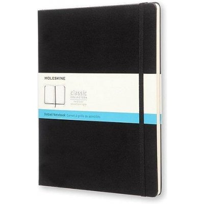Moleskine XL tvrdé desky tečkovaný černý – Zboží Dáma