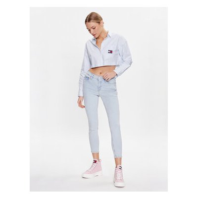 Tommy Jeans Jeansy Nora DW0DW15499 modré Skinny Fit – Hledejceny.cz