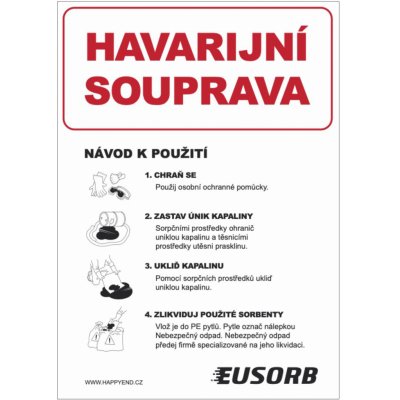 Nadrzenapalivo.cz Značka HAVARIJNÍ SOUPRAVA, fólie, 297 × 420 mm – Zboží Mobilmania