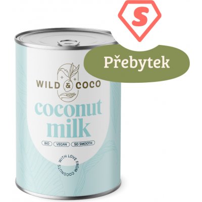 Wild & Coco Kokosové mléko BIO 400 ml – Zboží Mobilmania