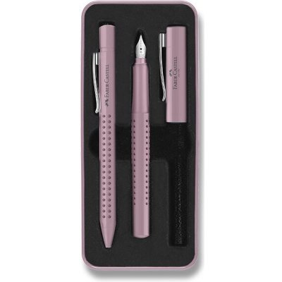 Faber Castell Grip Edition 2010 sada plnicí a kuličkové pero růžová – Sleviste.cz