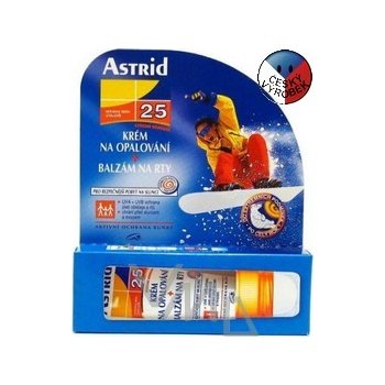 Astrid krém na opalování F 25 pleťový 25 ml + balzám rty 4 g