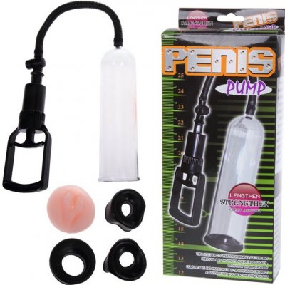 Baile PENIS PUMP Vakuová pumpa se 4 manžetami – Zboží Dáma
