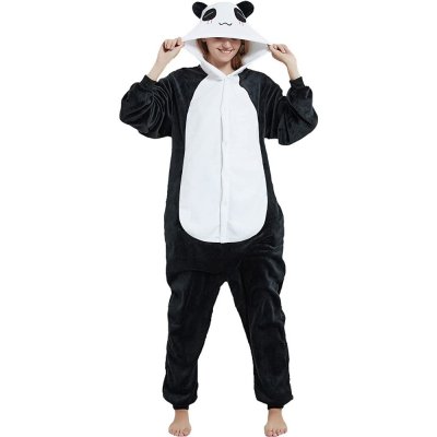 EKW Kigurum overal Adeline panda bílá černá – Zboží Mobilmania