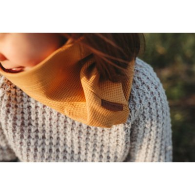 Nákrčník vaflový hořčicový – Zboží Mobilmania