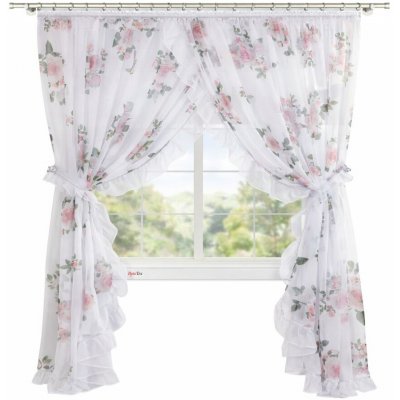Fliying Hotová kusová záclona Flora 400x250 cm – Hledejceny.cz