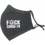 Maxpack rouška černá F*CK Covid 1 ks – Zboží Dáma
