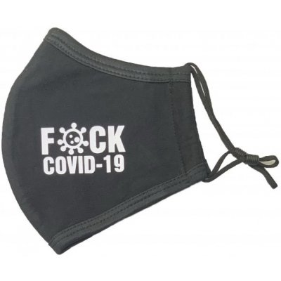Maxpack rouška černá F*CK Covid 1 ks – Zboží Dáma