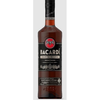 Bacardi Carta Negra 40% 1 l (holá láhev)