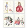 Přání Wrendale Designs Vánoční dárkové kartičky Wrendale Designs, 16 ks, 4 motivy - Domácí zvířata