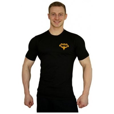 Tričko Superhuman malé logo černá žlutá – Hledejceny.cz