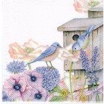 Ubrousek 33x33cm Ptáčci – Zboží Dáma