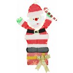 Outsunny Vánoční LED dekorace, Santa Claus | vícebarevná – Hledejceny.cz