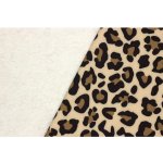 Softshell sherpa | beránek - Zvířecí vzor Leopard – Zboží Mobilmania