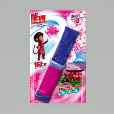Dr. Devil WC point Block 3in1 Japanese garden 12 dávek 75 ml – Zboží Dáma