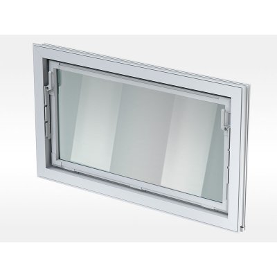 ACO Sklepní okno bílé vyklápěcí plastové 100 x 50 cm dvojsklo 4+4 mm