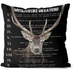 Impar Polštář Myslivecké desatero 40x40 – Hledejceny.cz