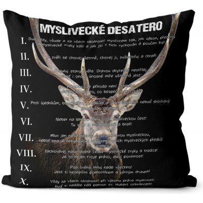 Impar Polštář Myslivecké desatero 40x40 – Hledejceny.cz
