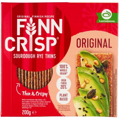 Finn Crisp křupavé žitné plátky 200 g – Zboží Dáma