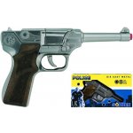 Alltoys policejní pistole stříbrná kovová 8 ran – Zboží Dáma