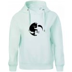 Kočka Jin jang Oversized mikina dámská Moon kratší + širší Frost – Sleviste.cz