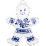 Český porcelán Vánoční ozdoba perníček cibulový porcelán 10472 – Zboží Dáma