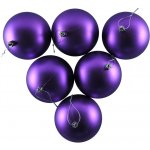 DECOLED Plastové koule prům. 10 cm fialové 6× matná – Zboží Dáma