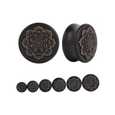 Šperky4U plug do ucha ze dřeva mandala PL01203-25 – Zbozi.Blesk.cz