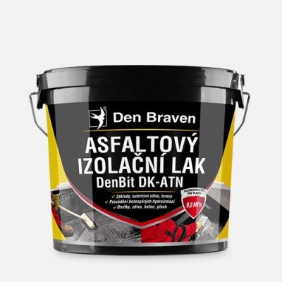 Den Braven Asfaltový izolační lak černý DenBit DK – ATN Typ: kbelík, Barva: černá, Balení: 4,5 kg