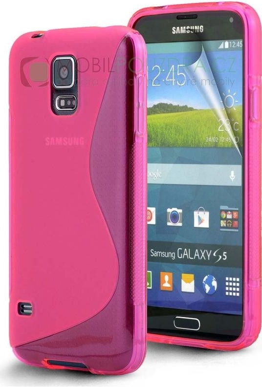Pouzdro S-LINE SAMSUNG G800 Galaxy S5 Mini růžové