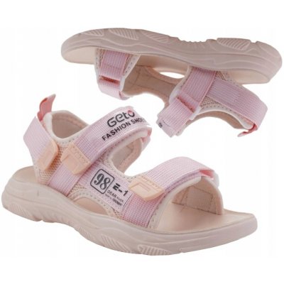 Dívčí sportovní sandálky na suchý zip P7-181 růžové – Zboží Dáma