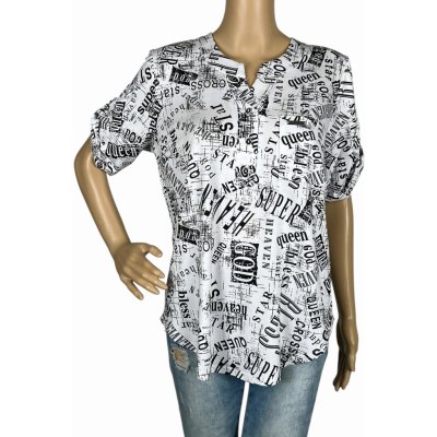 Dámská bílá halenka s krátkým rukávem Cross bílá – Hledejceny.cz