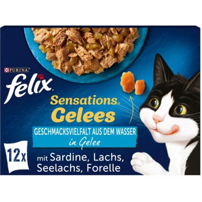 Felix Sensations želé výběr z vody 12 x 85 g