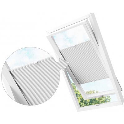 Zebra-shop Plissé Pro Střešní Okno Velux MK 06 Bílá /Bílá PM01 – HobbyKompas.cz