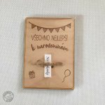 Dřevěné přání k narozeninám – Hledejceny.cz