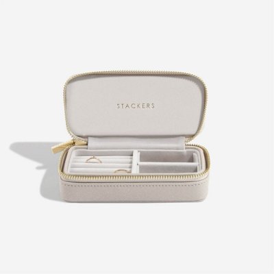 Stackers cestovní šperkovnice Taupe Medium Travel šedobéžová – Hledejceny.cz