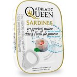 Adriatic Queen Sardinky v pramenité vodě 105 g – Zboží Dáma