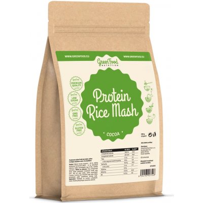 GreenFood Nutrition Proteinová RÝŽOVÁ kaše 500g – Zbozi.Blesk.cz