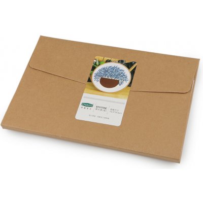 Stoklasa Vyšívací sada s předtištěným motivem 940151/7 modré květy 15x22cm – Zboží Dáma