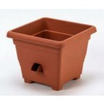 Plastia Květináč samozavlažovací Bergamot 25 x 25 cm terakota – HobbyKompas.cz
