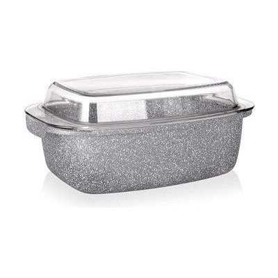 Vetro-Plus Banquet Pekáč s nepřilnavým povrchem Granite 32,5x21x11 cm 5,7 l poklice – Hledejceny.cz