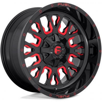 Fuel D612 STROKE 10x22 6x139,7 ET19 gloss black red tinted clear – Zboží Mobilmania