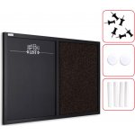 Allboards TMK64_0003 Magnetická a korková tabule COMBI 60 x 40 cm hnědo-černá – Zboží Dáma